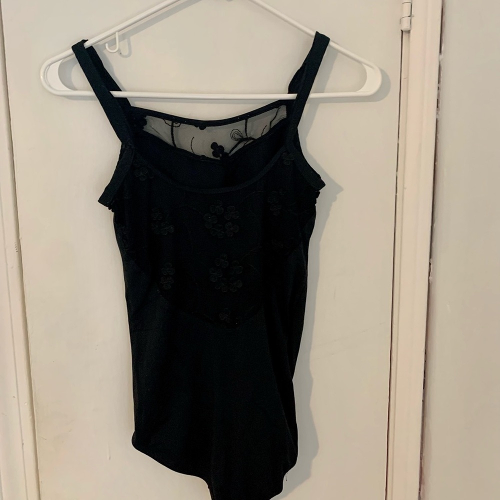 Black Bloch lace leotard. Size medium.